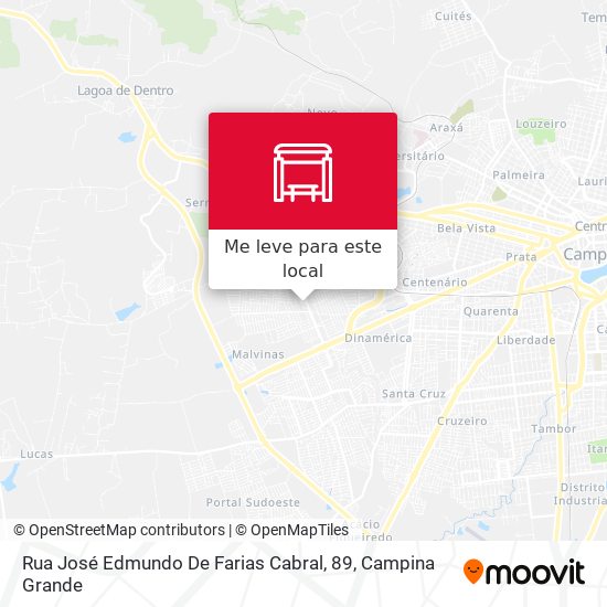 Rua José Edmundo De Farias Cabral, 89 mapa