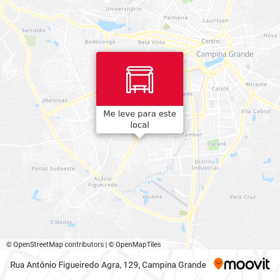 Rua Antônio Figueiredo Agra, 129 mapa