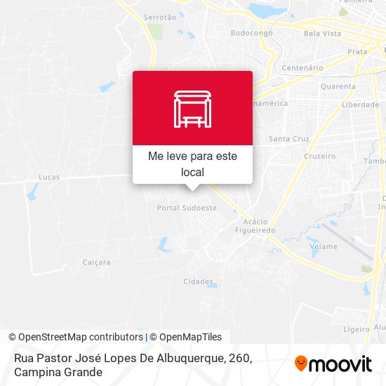 Rua Pastor José Lopes De Albuquerque, 260 mapa