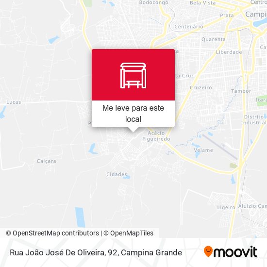 Rua João José De Oliveira, 92 mapa