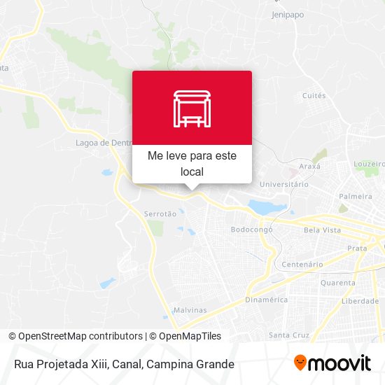 Rua Projetada Xiii, Canal mapa