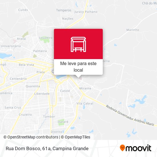 Rua Dom Bosco, 61a mapa