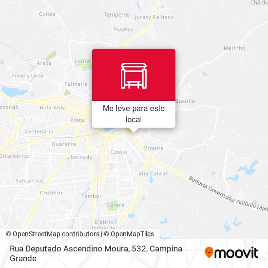 Rua Deputado Ascendino Moura, 532 mapa