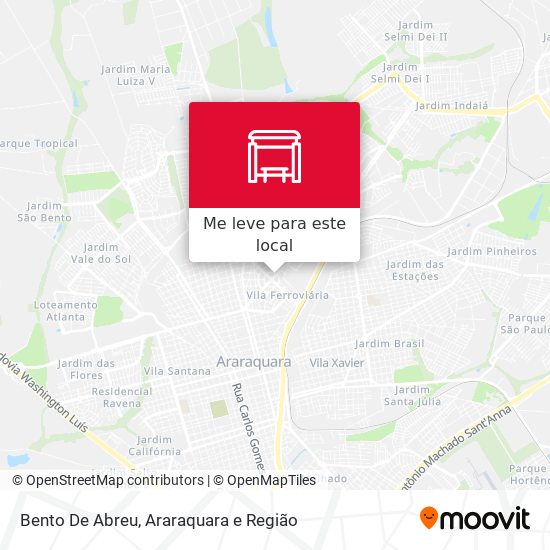 Bento De Abreu mapa