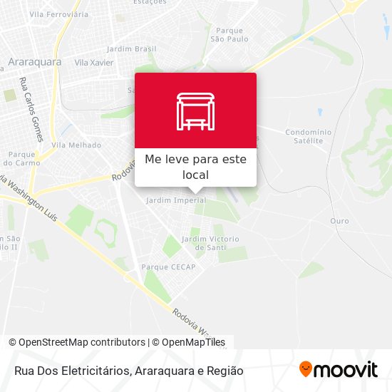 Rua Dos Eletricitários mapa