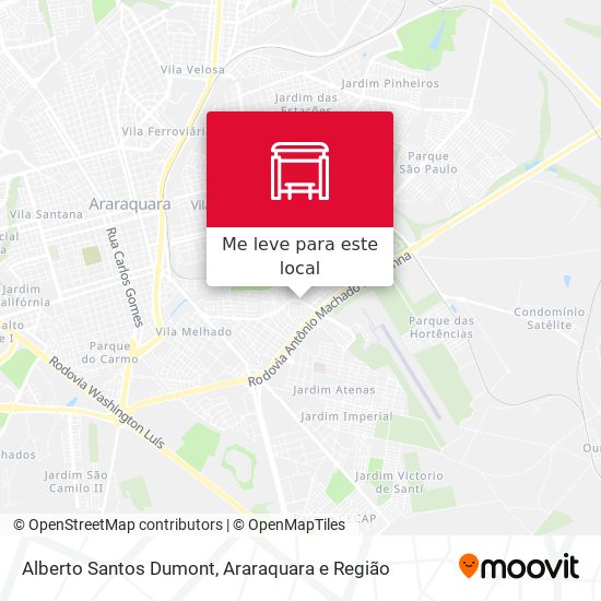 Alberto Santos Dumont mapa