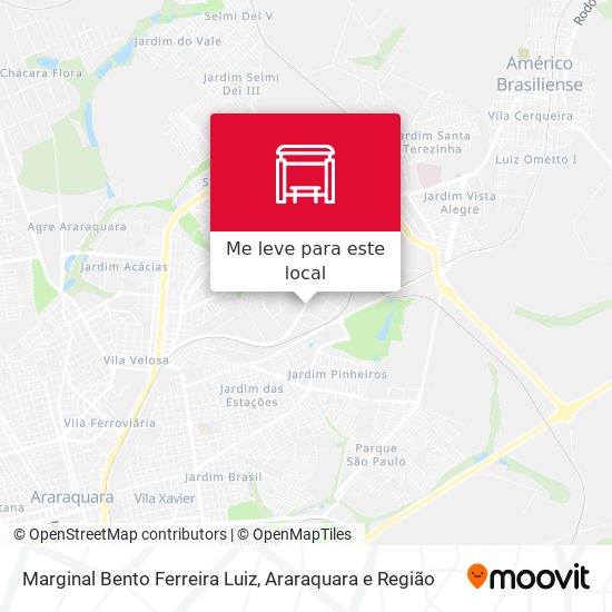 Marginal Bento Ferreira Luiz mapa