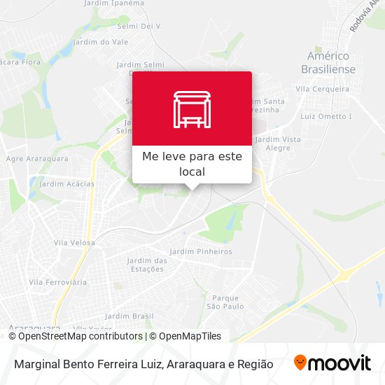 Marginal Bento Ferreira Luiz mapa