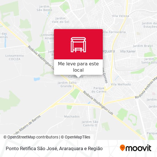 Ponto Retífica São José mapa
