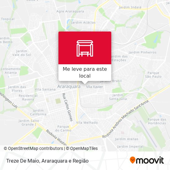 Treze De Maio mapa