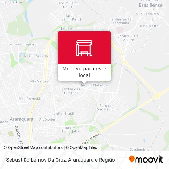 Sebastião Lemos Da Cruz mapa