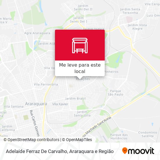 Adelaíde Ferraz De Carvalho mapa
