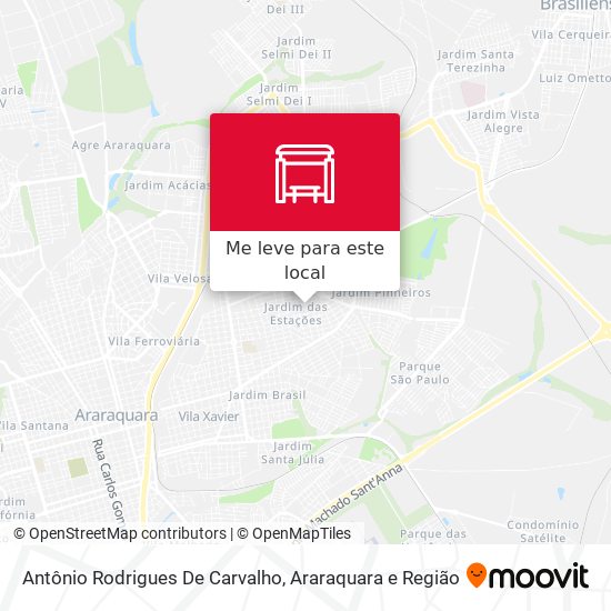 Antônio Rodrigues De Carvalho mapa