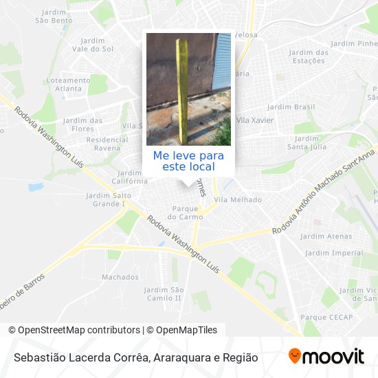 Sebastião Lacerda Corrêa mapa