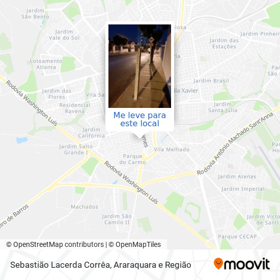 Sebastião Lacerda Corrêa mapa