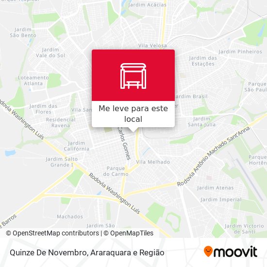 Quinze De Novembro mapa