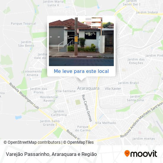 Varejão Passarinho mapa