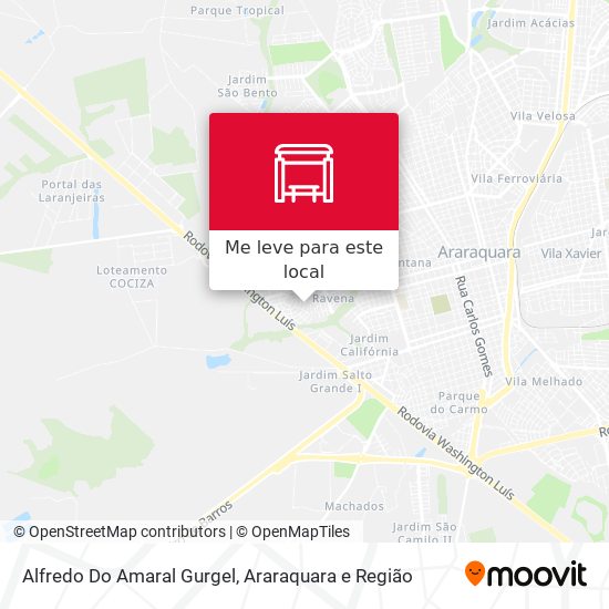 Alfredo Do Amaral Gurgel mapa