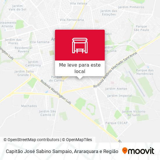 Capitão José Sabino Sampaio mapa