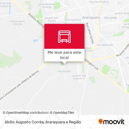 Abílio Augusto Corrêa mapa