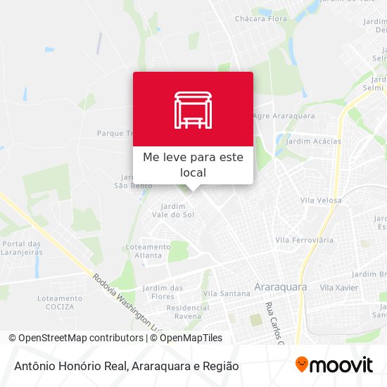 Antônio Honório Real mapa