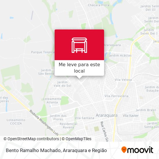 Bento Ramalho Machado mapa