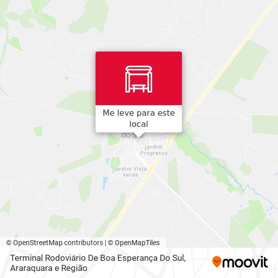 Terminal Rodoviário De Boa Esperança Do Sul mapa