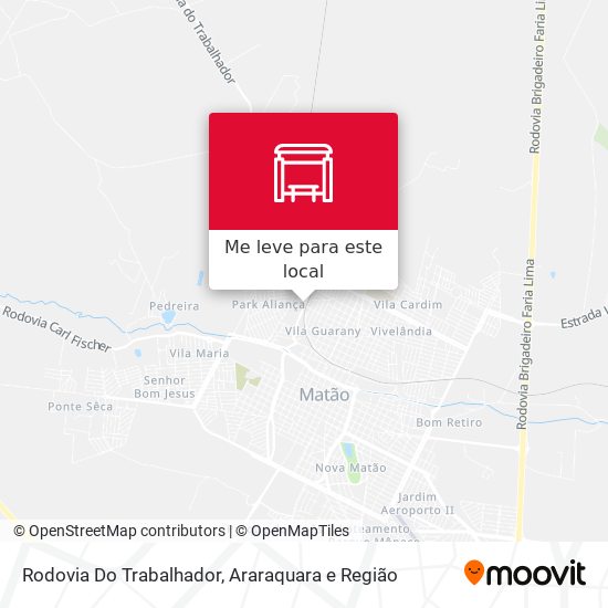 Rodovia Do Trabalhador mapa