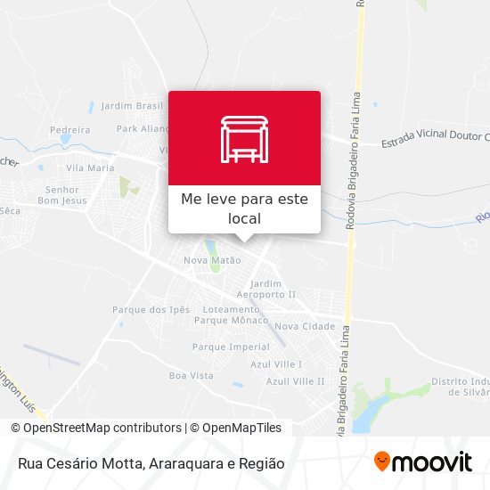 Rua Cesário Motta mapa