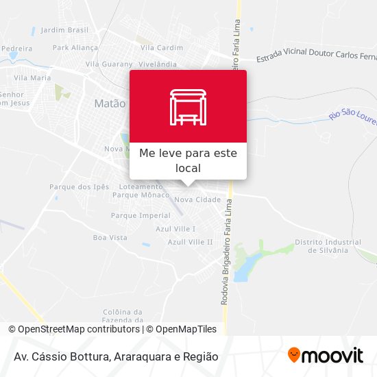 Av. Cássio Bottura mapa