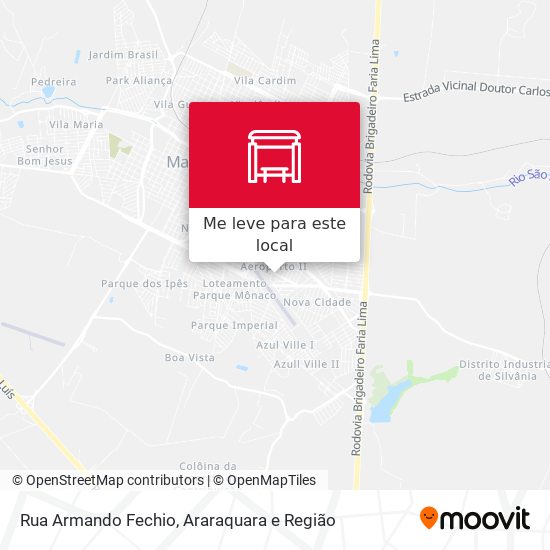 Rua Armando Fechio mapa