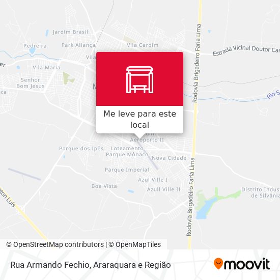 Rua Armando Fechio mapa