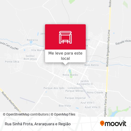 Rua Sinhá Frota mapa