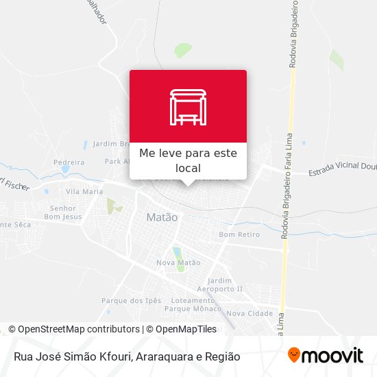 Rua José Simão Kfouri mapa