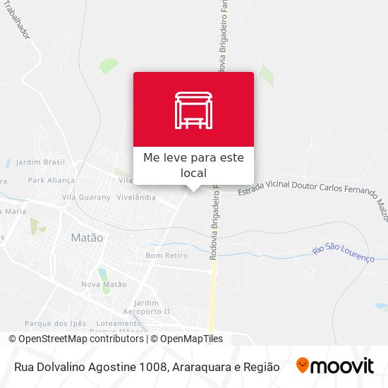 Rua Dolvalino Agostine 1008 mapa