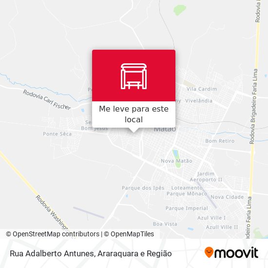Rua Adalberto Antunes mapa