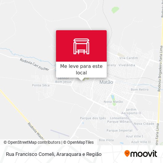 Rua Francisco Comeli mapa