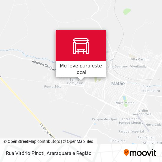 Rua Vitório Pinoti mapa