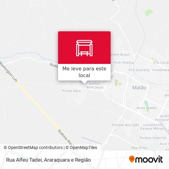 Rua Alfeu Tadei mapa