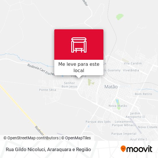 Rua Gildo Nicoluci mapa