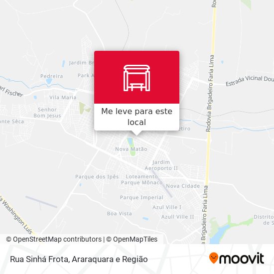 Rua Sinhá Frota mapa