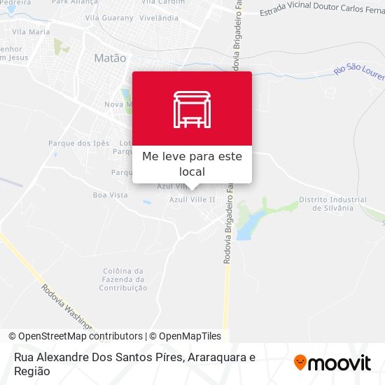 Rua Alexandre Dos Santos Píres mapa