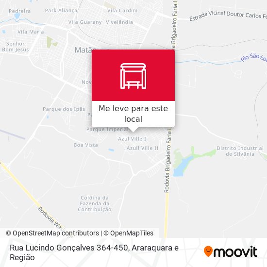 Rua Lucindo Gonçalves 364-450 mapa