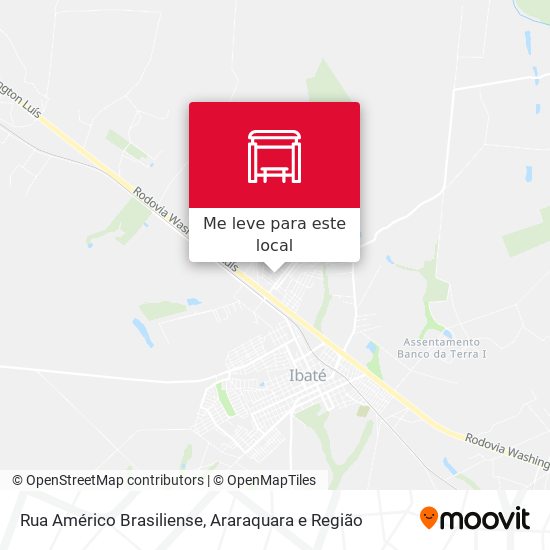 Rua Américo Brasiliense mapa