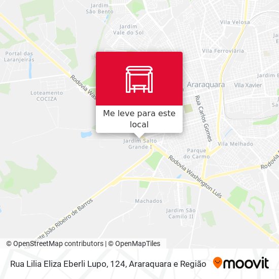 Rua Lilia Eliza Eberli Lupo, 124 mapa