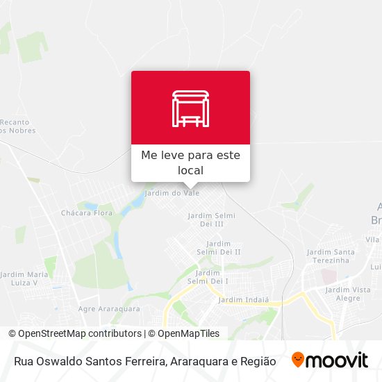 Rua Oswaldo Santos Ferreira mapa