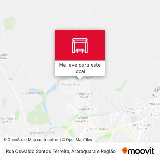 Rua Oswaldo Santos Ferreira mapa