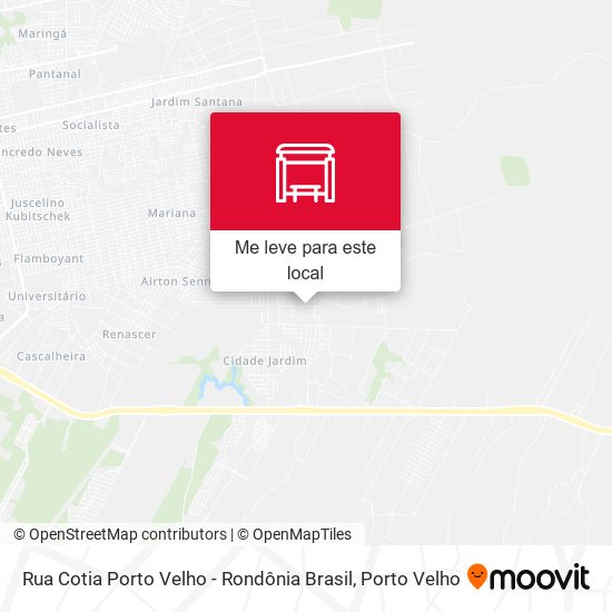 Rua Cotia Porto Velho - Rondônia Brasil mapa