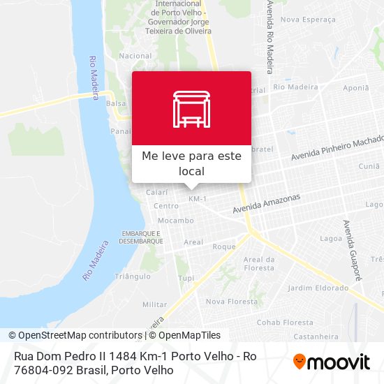 Rua Dom Pedro II 1484 Km-1 Porto Velho - Ro 76804-092 Brasil mapa