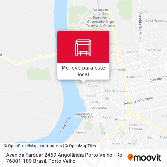 Avenida Farquar 2469 Arigolândia Porto Velho - Ro 76801-189 Brasil mapa